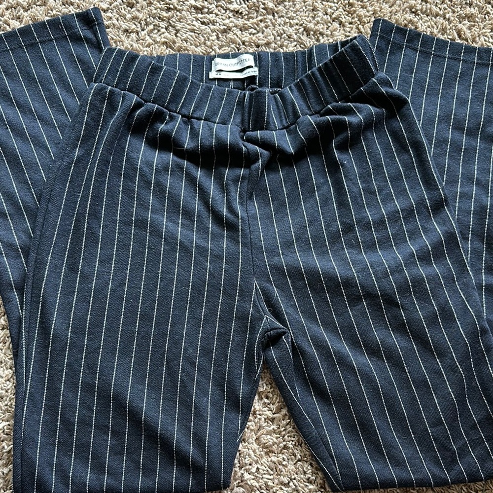 Urban Outfitters Black Pinstripe Pants